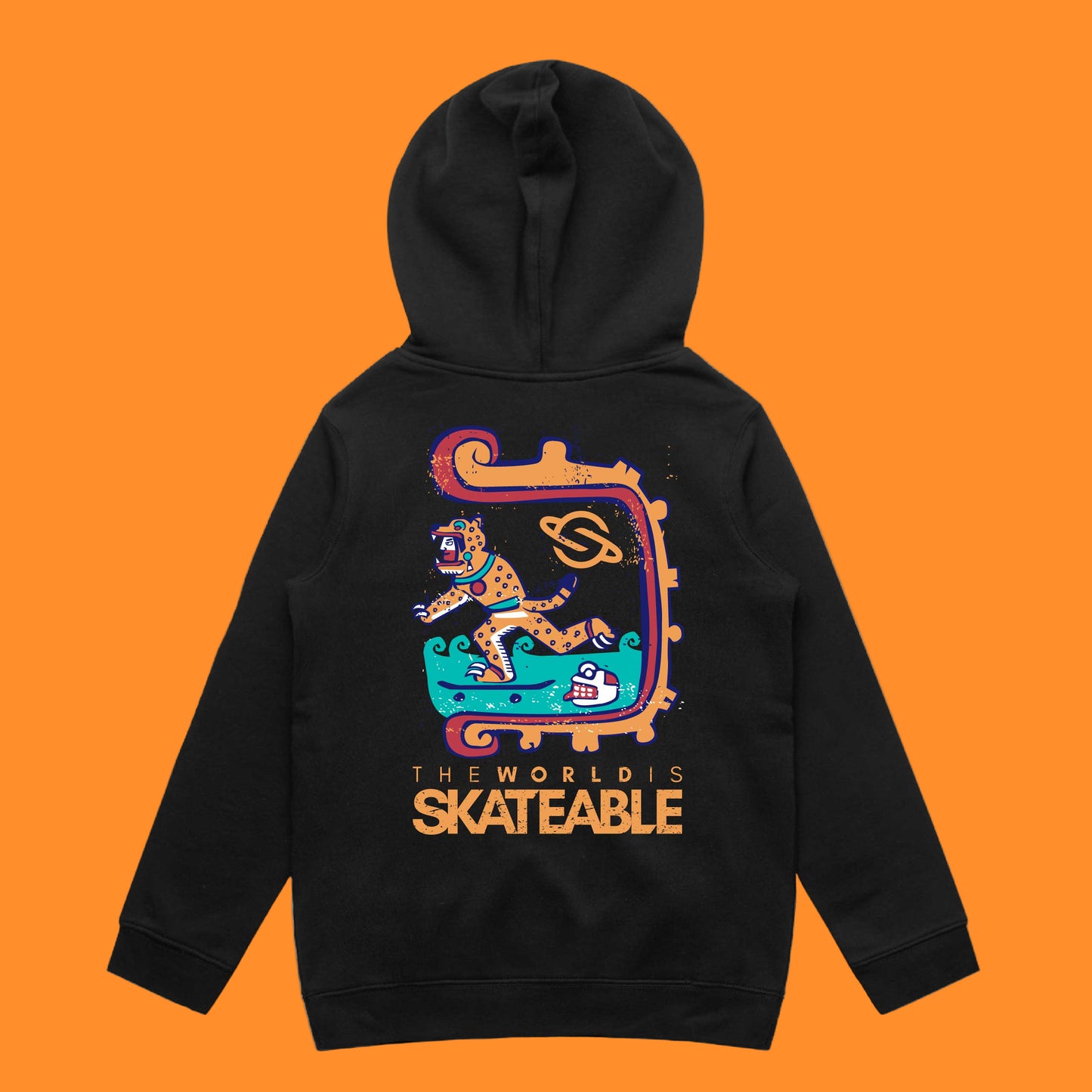 Aztec Hoodie Dark Grey