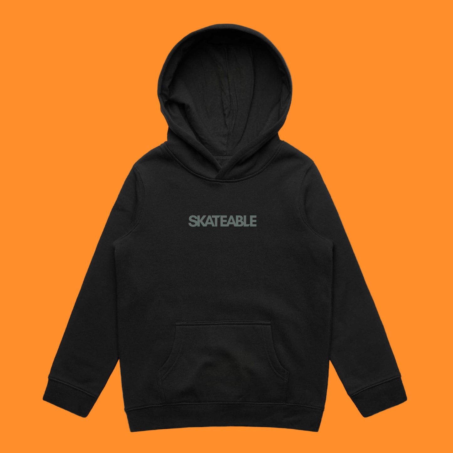Deck Abduction Orange Hoodie Dark Grey