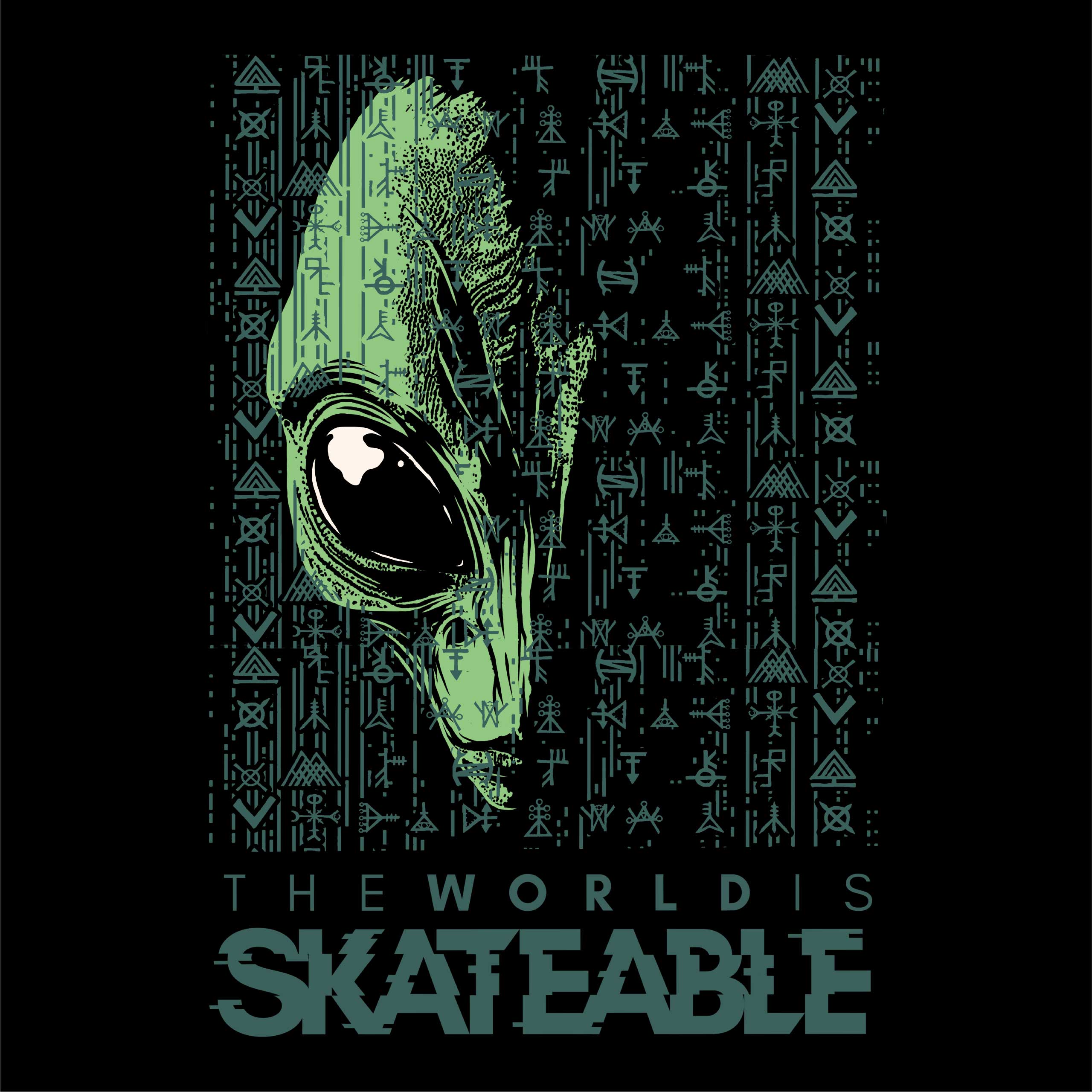 Alien Code Tee Dark Grey