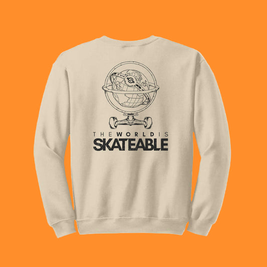 Globe Sweatshirt Cream