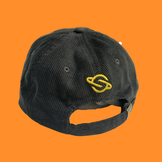 Cord Cap Dark Grey Yellow