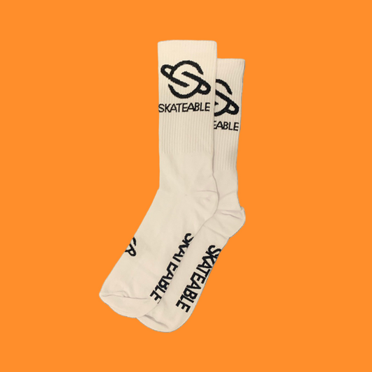 SKATEABLE Sock White