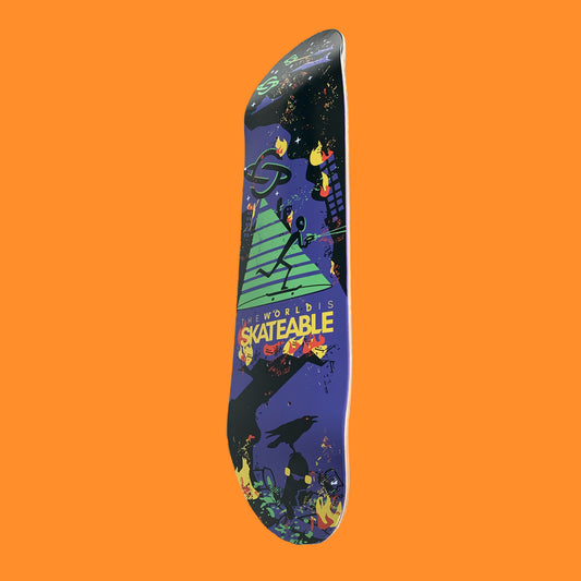 SKATEABLE Zargog Deck angle