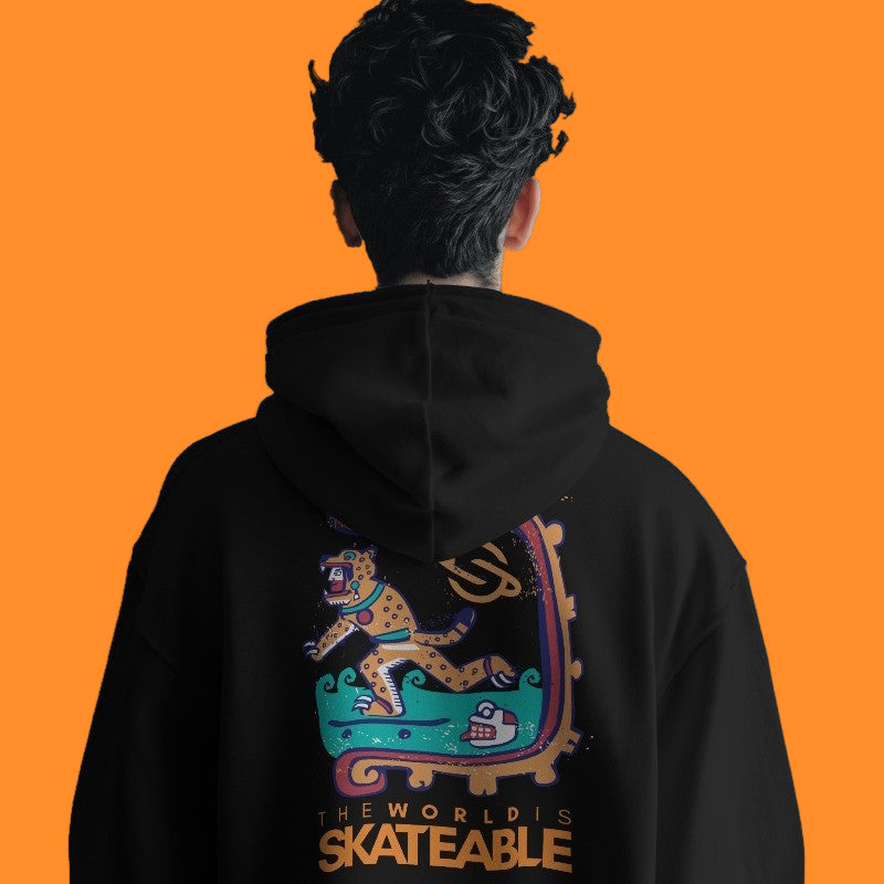 Aztec Hoodie Dark Grey