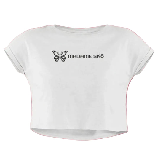 Madame SK8 Navy Butterfly Crop
