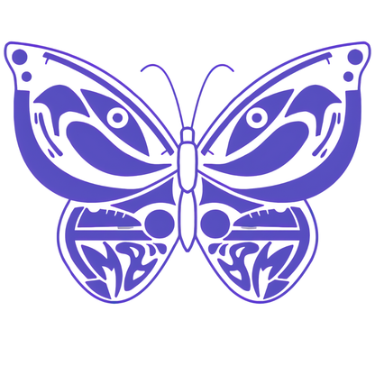 Madame SK8 Purple Butterfly Crop