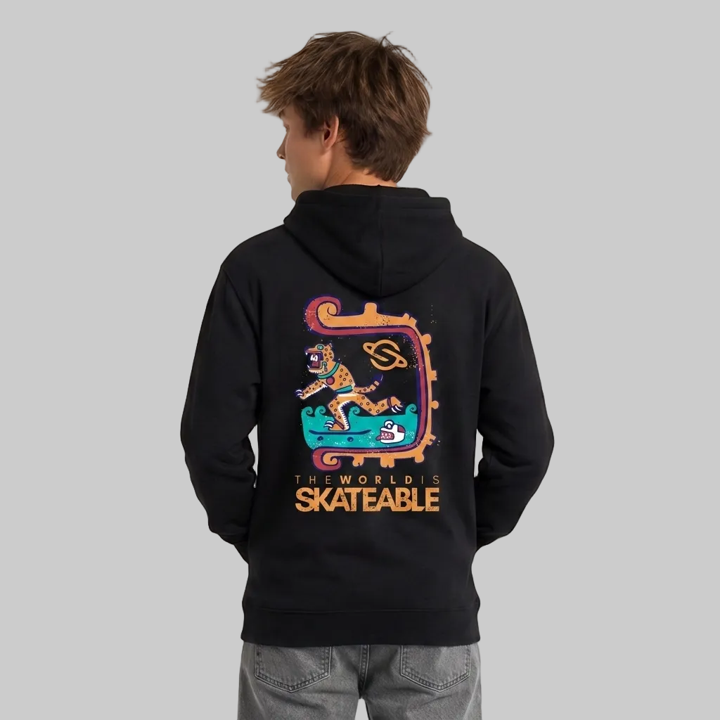 Aztec Hoodie Dark Grey