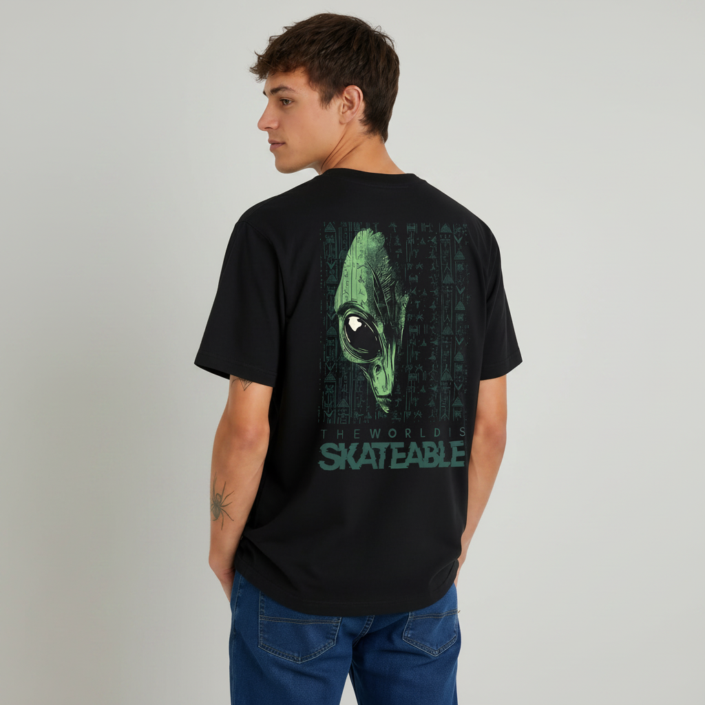 Alien Code Tee Dark Grey