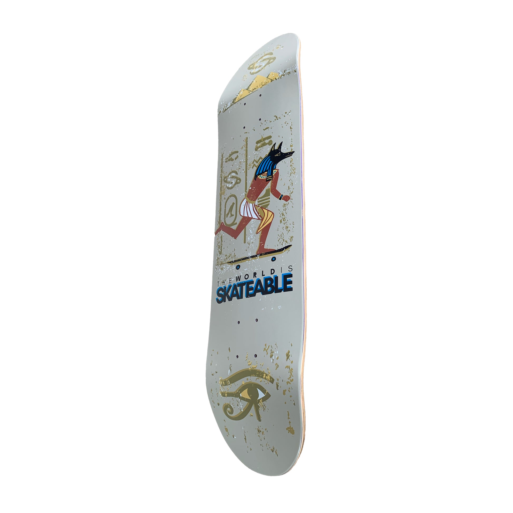 SKATEABLE Deck Anubis angle