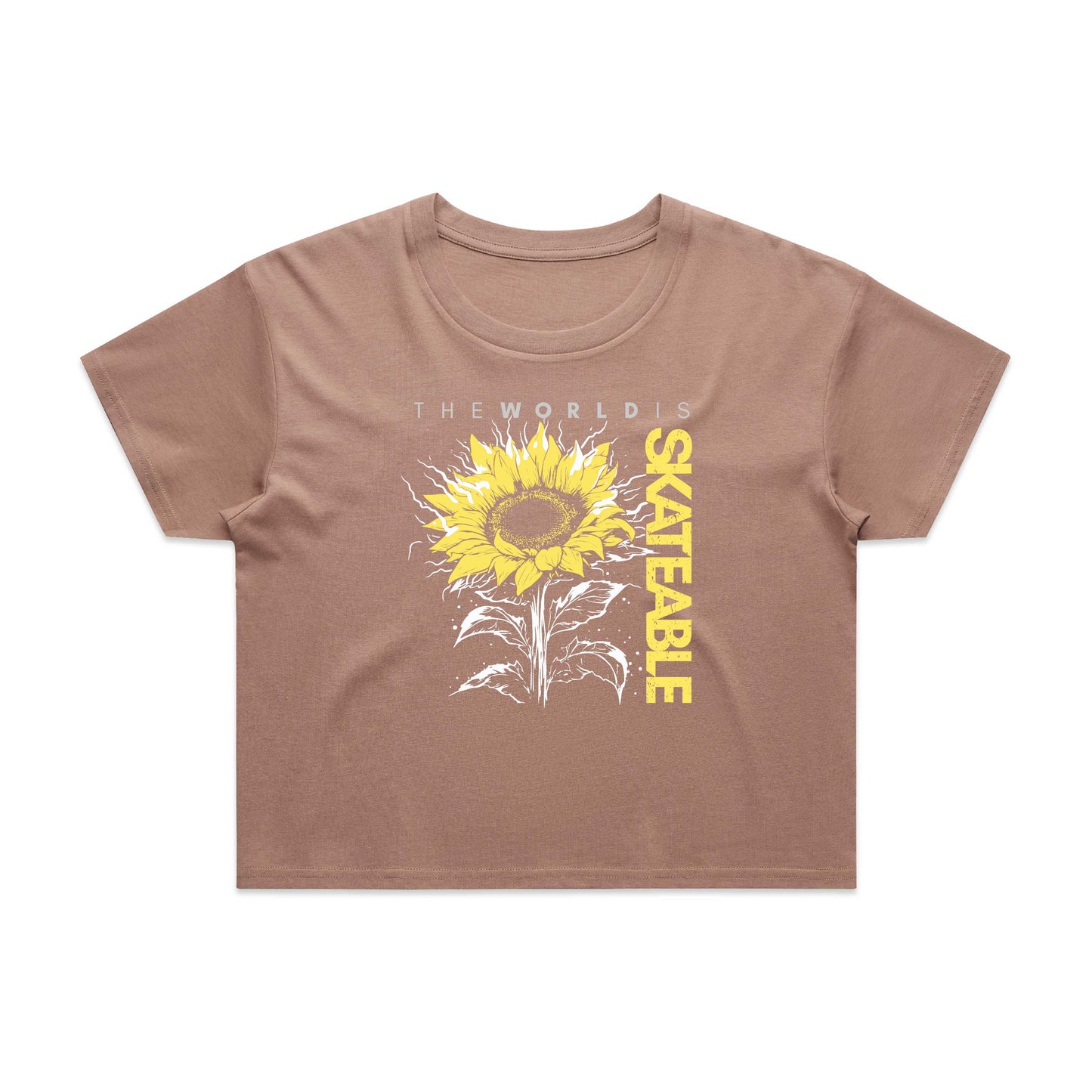 Sunflower Crop Top Tan