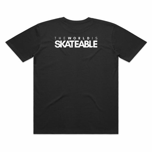 SKATEABLE Tag Tee Grey back