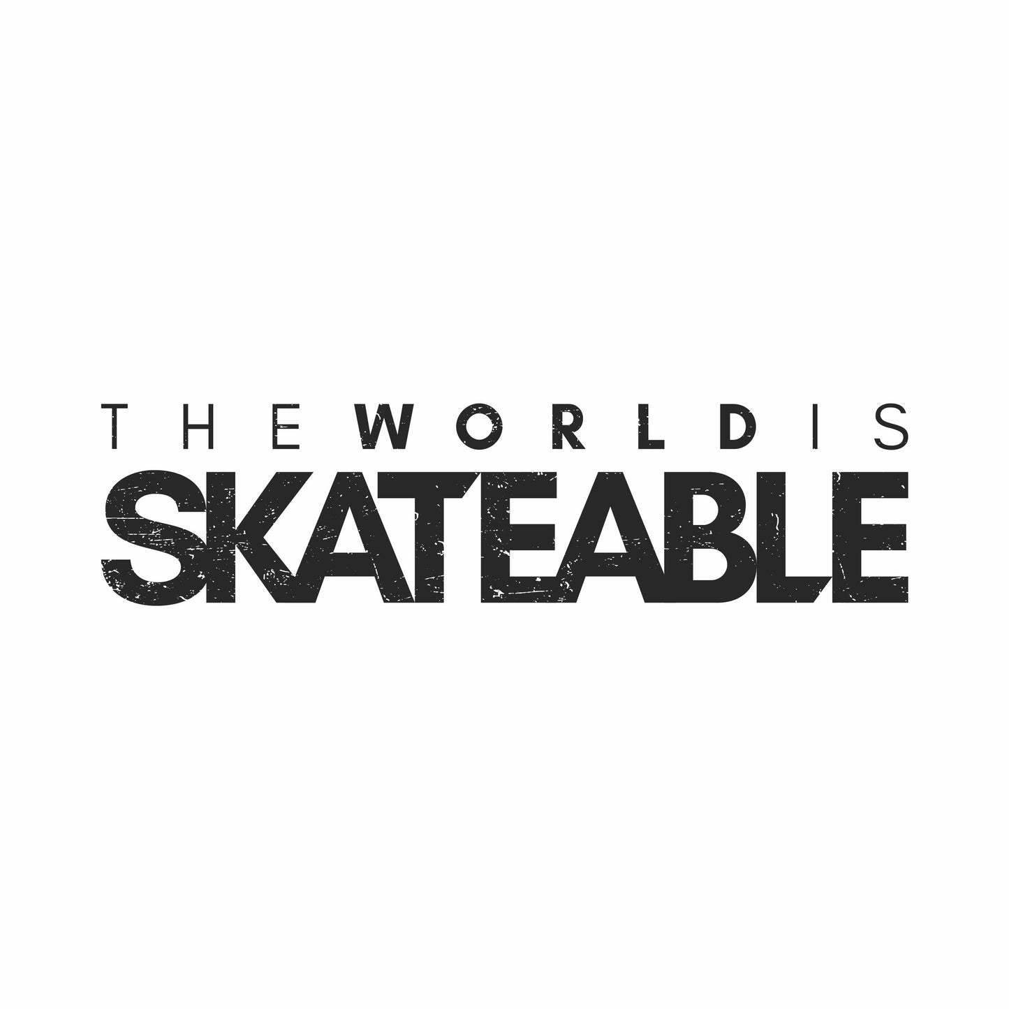 SKATEABLE Tag Tee White graphic