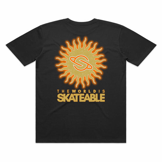 Sun Tee Gold on Dark Grey