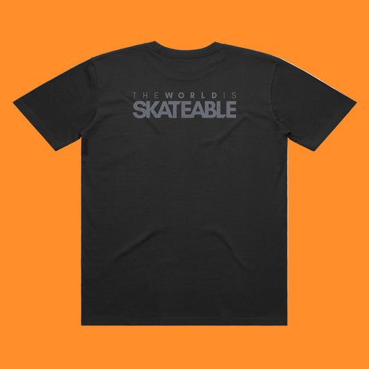 SKATEABLE Tag Tee Grey 2.0 back