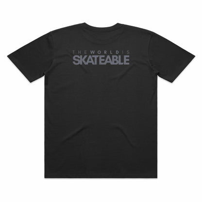 SKATEABLE Tag Tee Grey 2.0 back