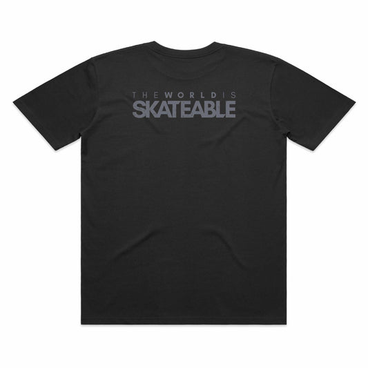 SKATEABLE Tag Tee Grey 2.0 back