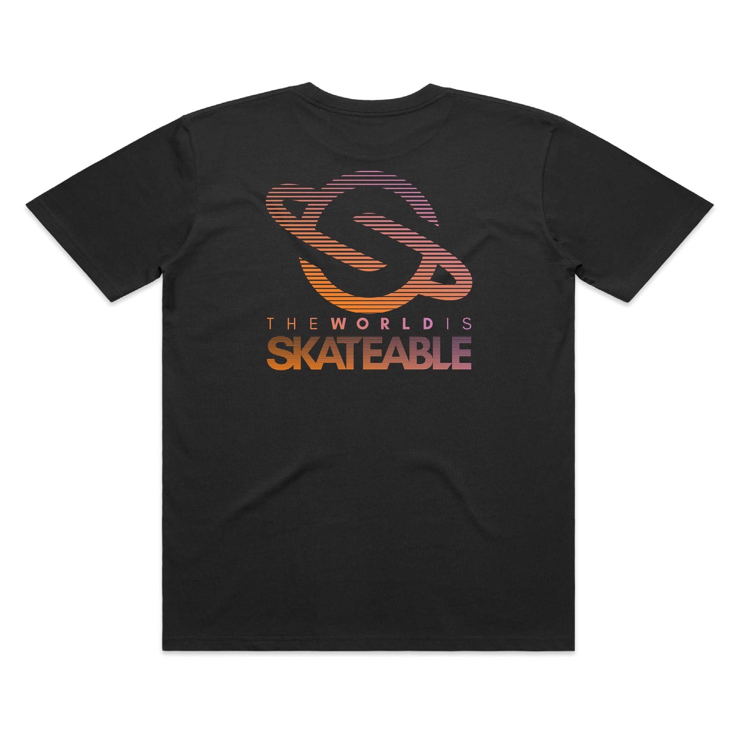 SKATEABLE Low-Res Tee Grey back