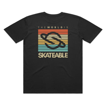 SKATEABLE Quad Tee Grey back