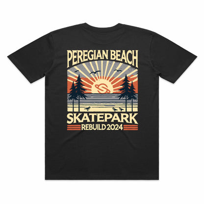 Peregian Skatepark 2024 Tee - black