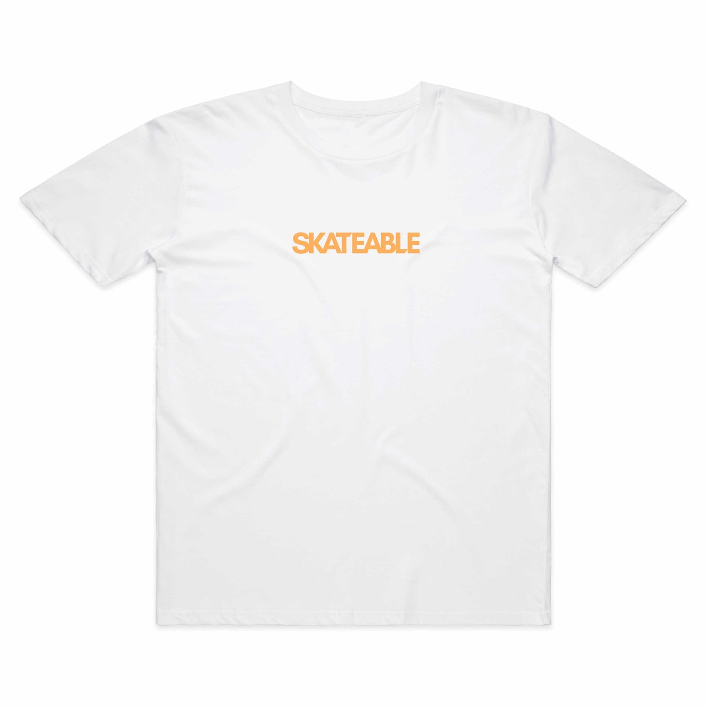 Peregian Skatepark 2024 Tee - white + orange