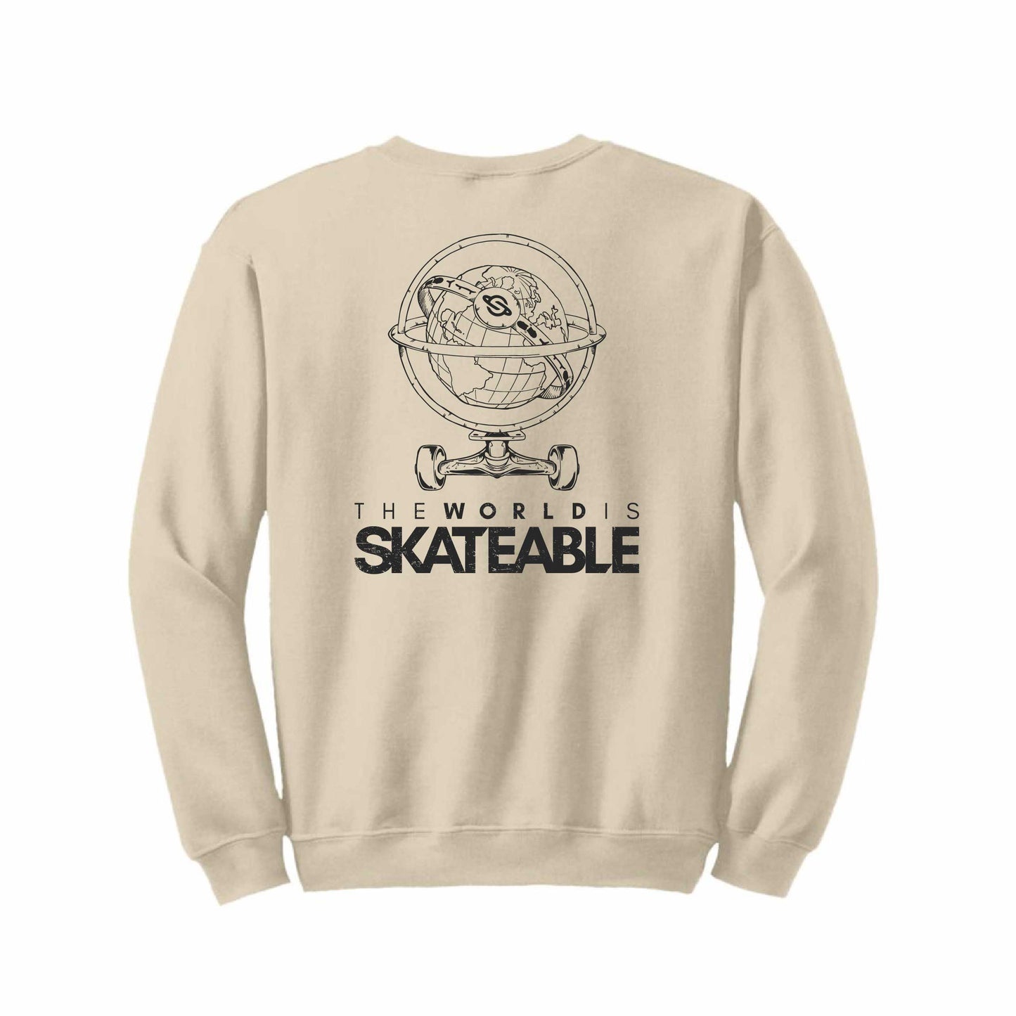 Globe Sweatshirt Cream