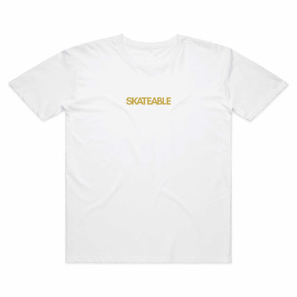 Sun Tee Gold on White