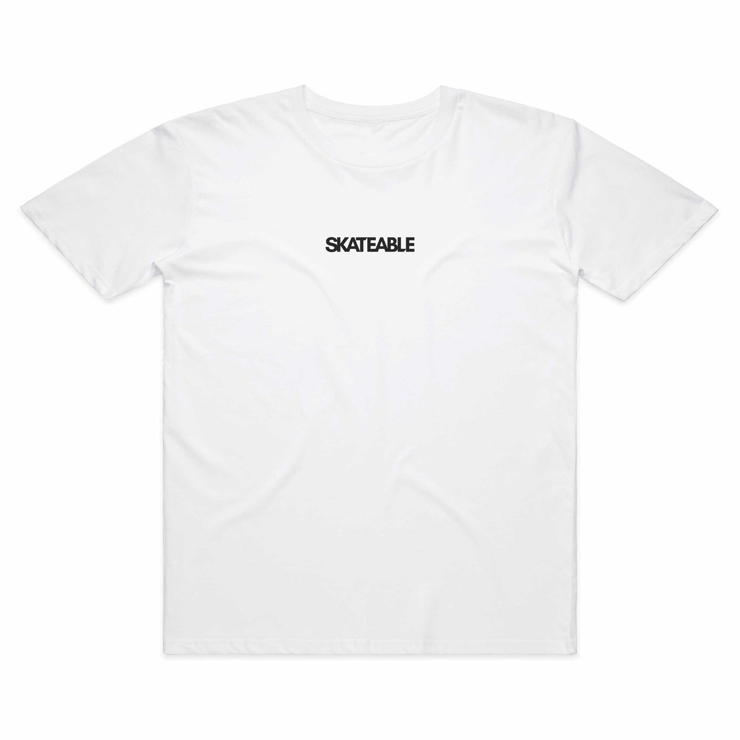 SKATEABLE Globe Tee White front centre