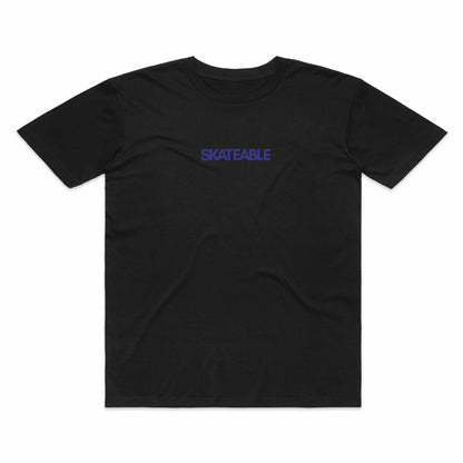 Sun Tee Purple on Dark Grey