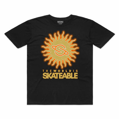 Sun Tee Gold on Dark Grey