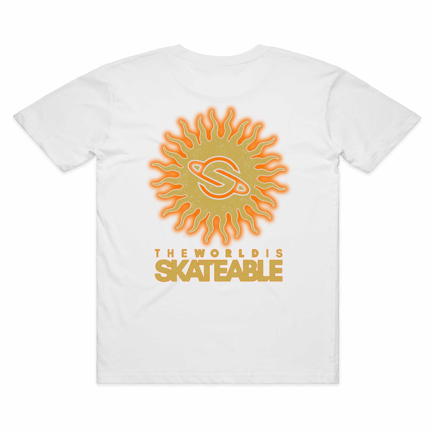 Sun Tee Gold on White