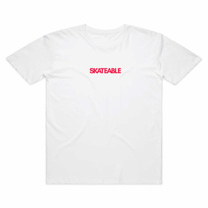 Colour Blender Logo Crimson Tee White