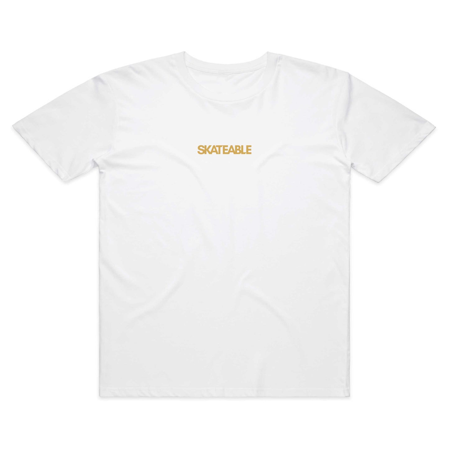 SKATEABLE Quad Tee White front centre