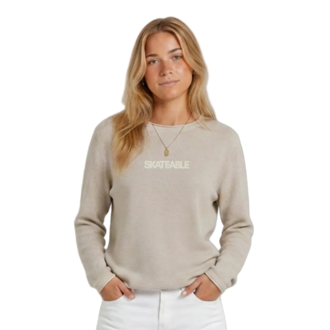 Winter Killer Cotton Jumper Beige