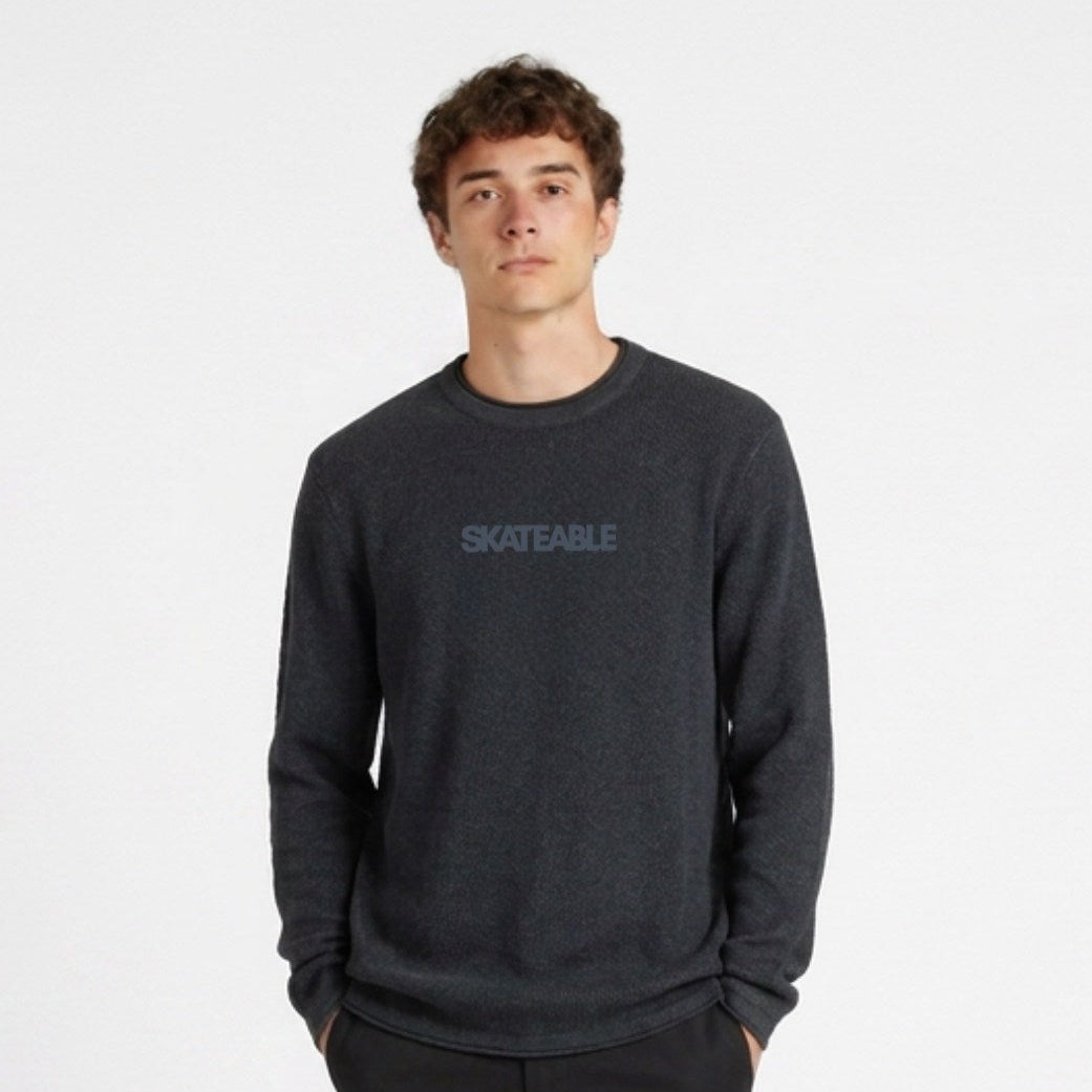 Winter Killer Cotton Jumper Dark Grey