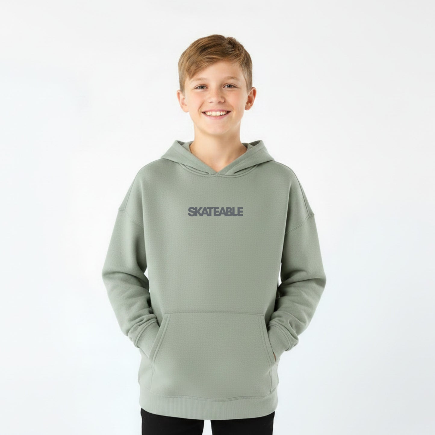 Kids Daily Hoodie Light Green