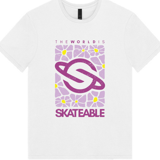Kids Floral Logo Purple T-Shirt