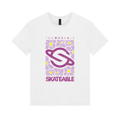 Kids Floral Logo Purple T-Shirt
