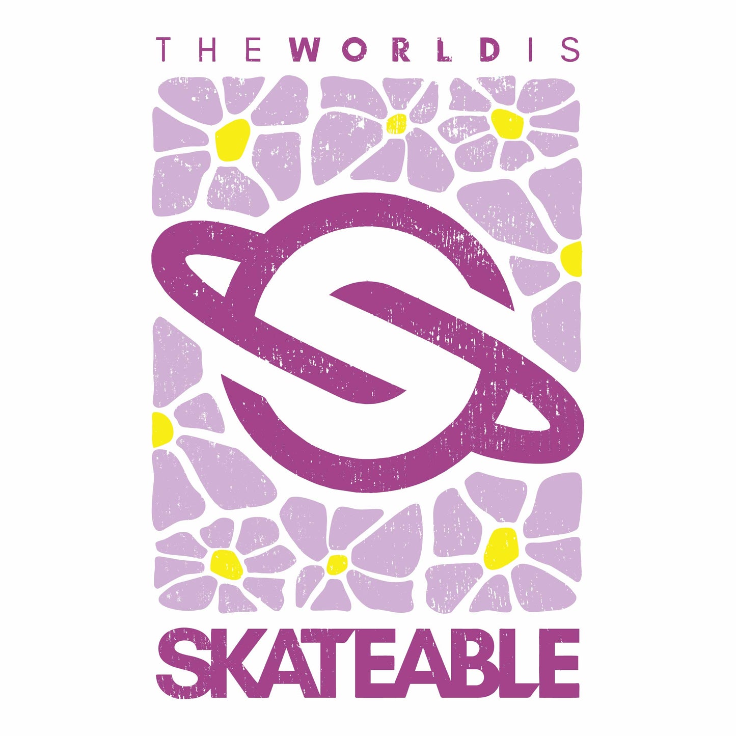 Floral Logo Purple T-Shirt