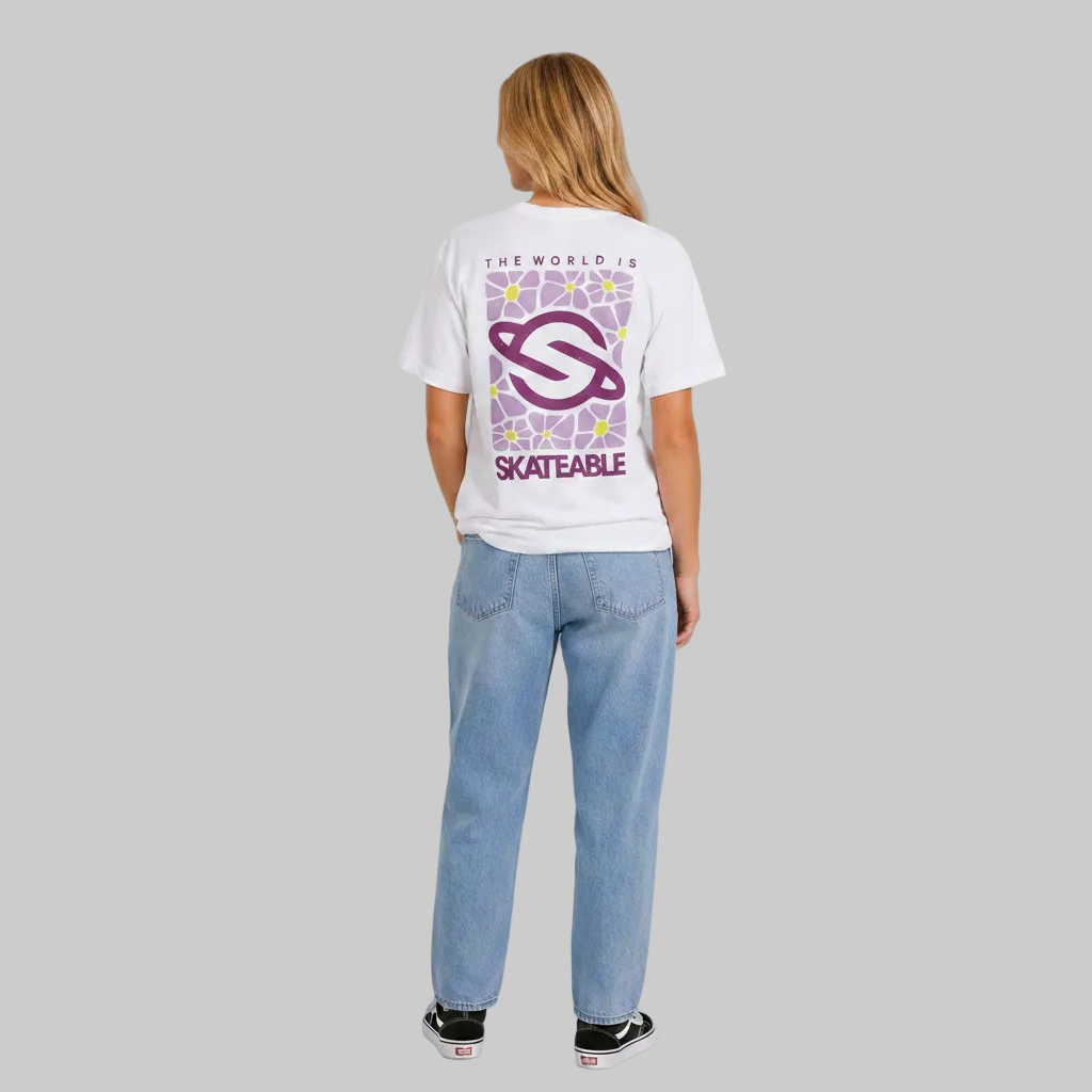 Floral Logo Purple T-Shirt