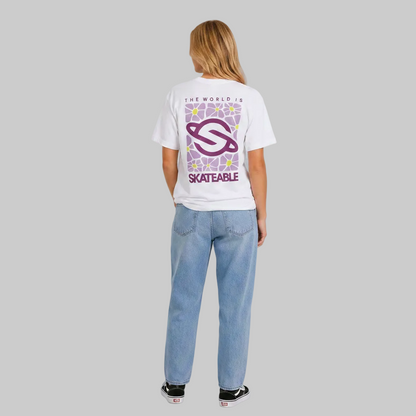 Floral Logo Purple T-Shirt