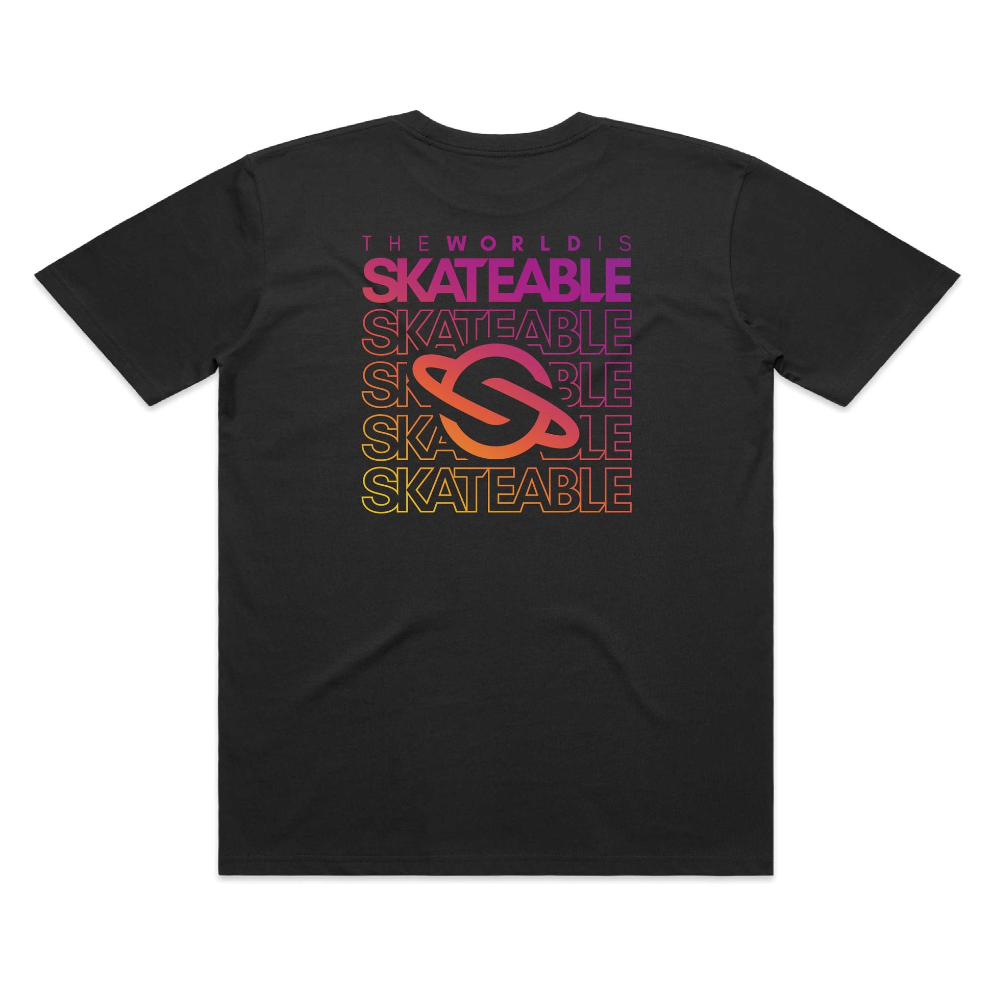 SKATEABLE Gradient Tee Grey back