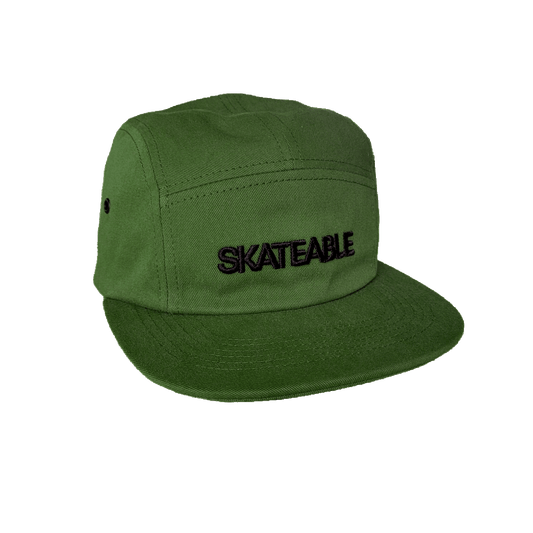 5 Panel Cap Green