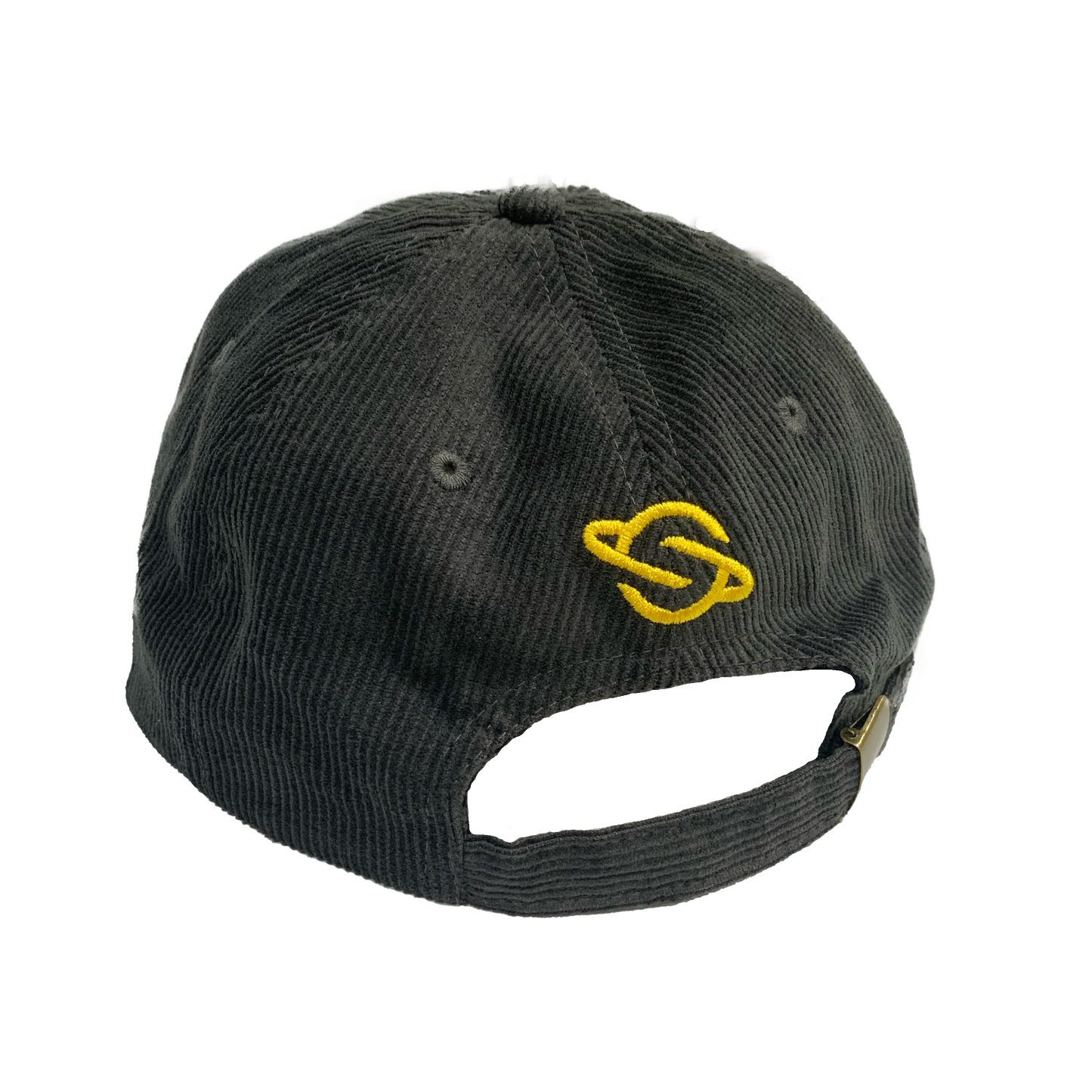 Cord Cap Dark Grey Yellow