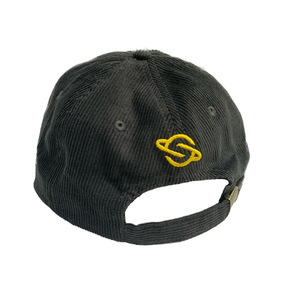 Cord Cap Dark Grey Yellow