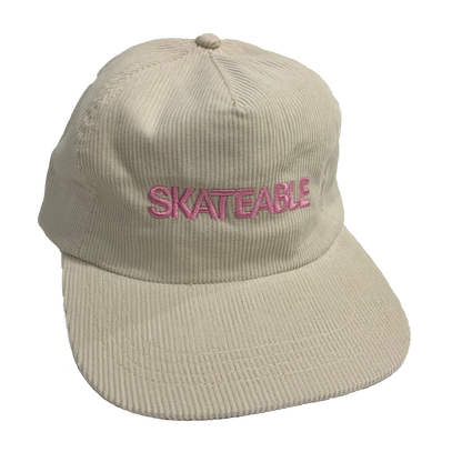 Cord Cap Cream Pink