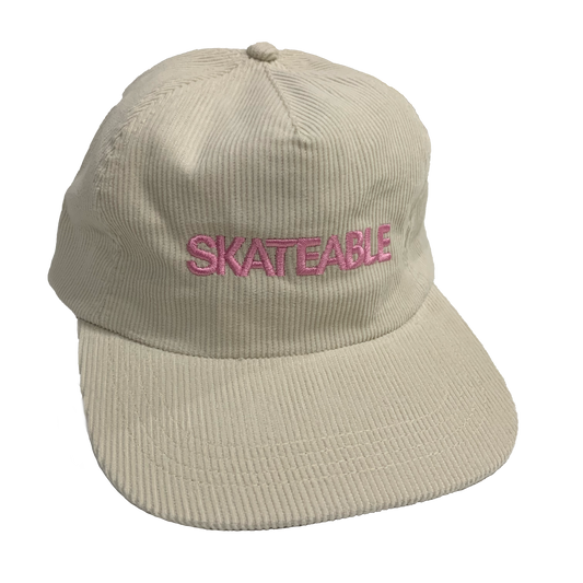 Cord Cap Cream Pink