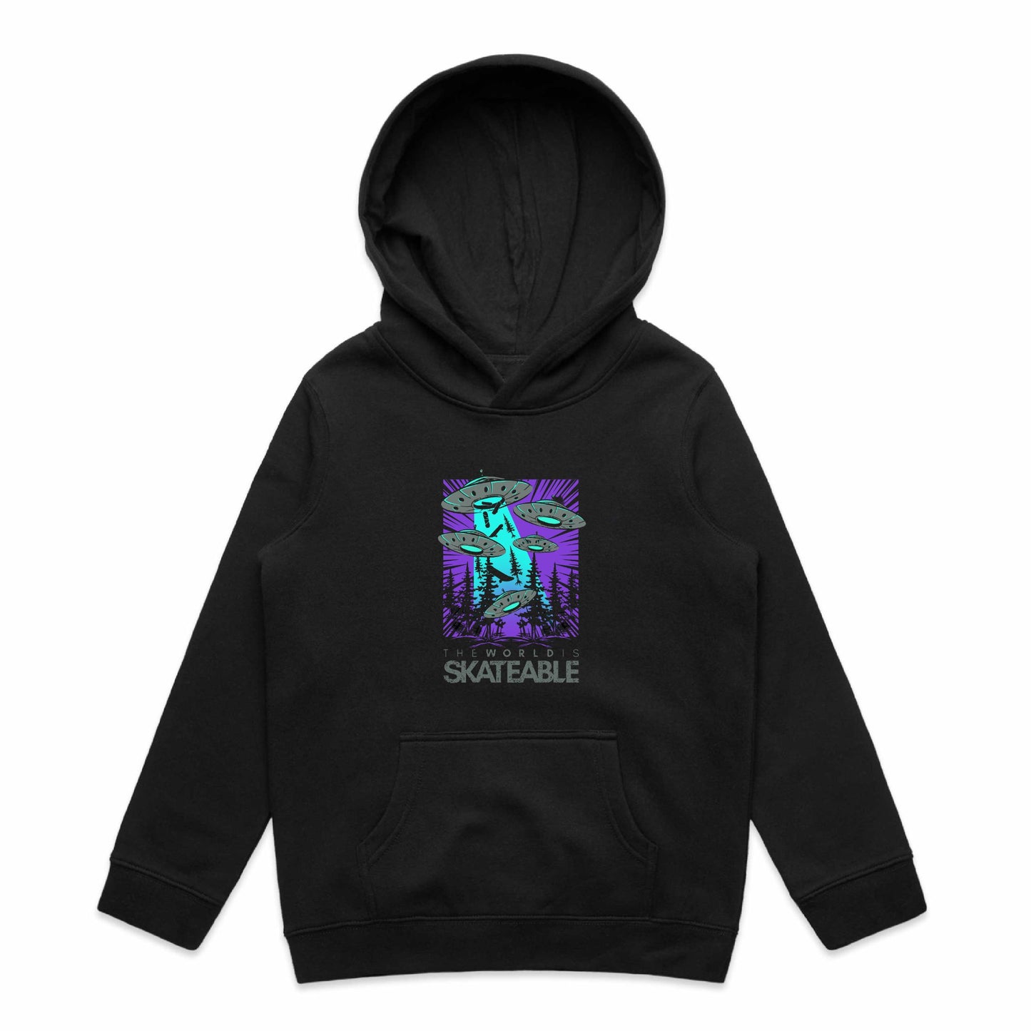 Kids Deck Abduction Purple Hoodie