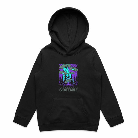 Kids Deck Abduction Purple Hoodie