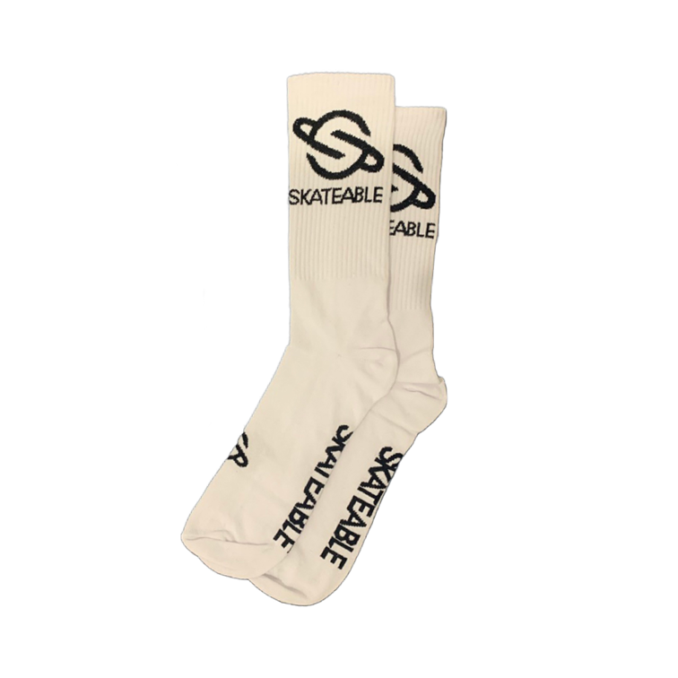 SKATEABLE Sock White