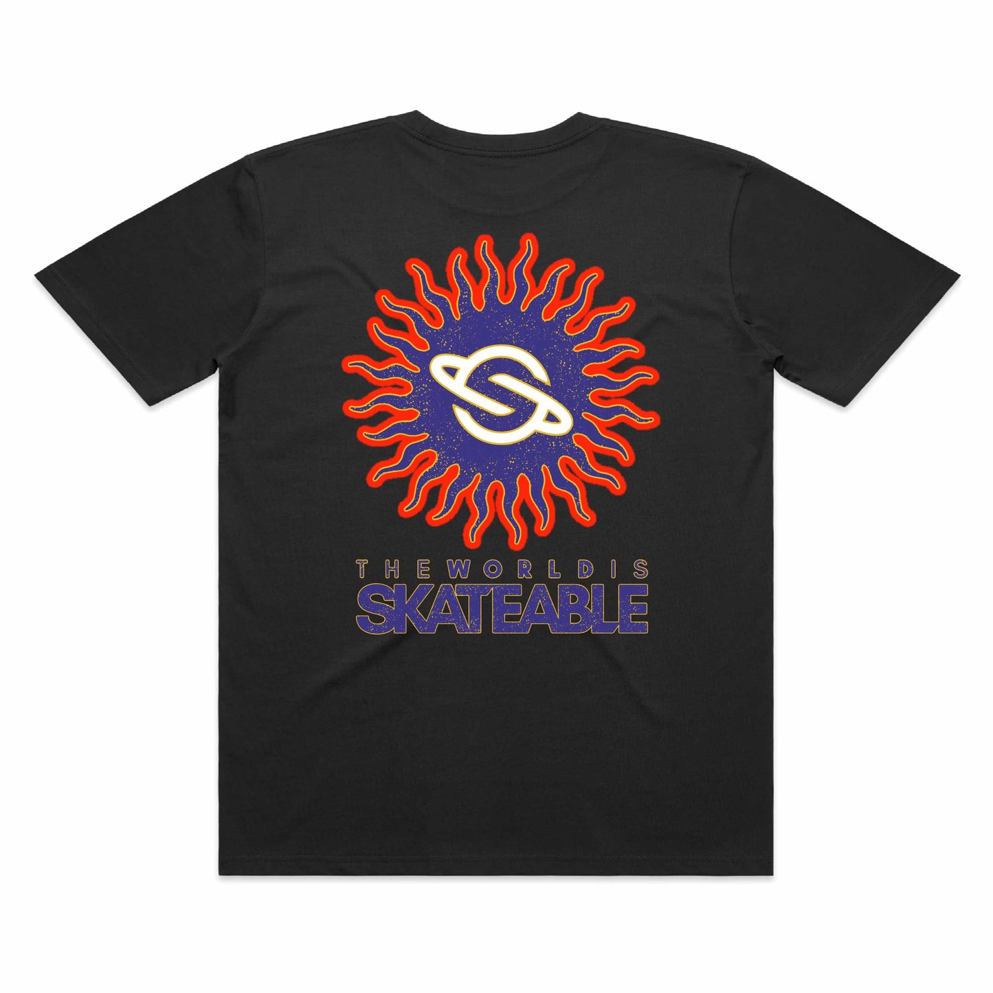 Sun Tee Purple on Dark Grey